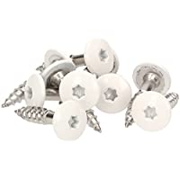 Meister Ling – Tornillos de fachada- color Blanco- V2 A-V4 A- acero inoxidable- Blanco